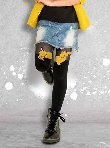 Rajstopy Dziewczęce 2326   Knittex - nero curry