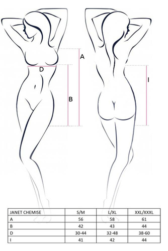 Koszulka damska Janet Chemise Passion biały