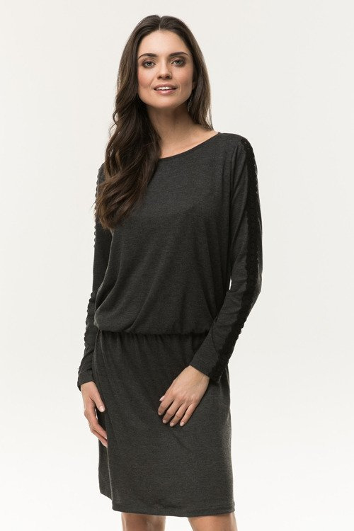 Sukienka ciążowa i do karmienia Crochet Cool Mama grafit