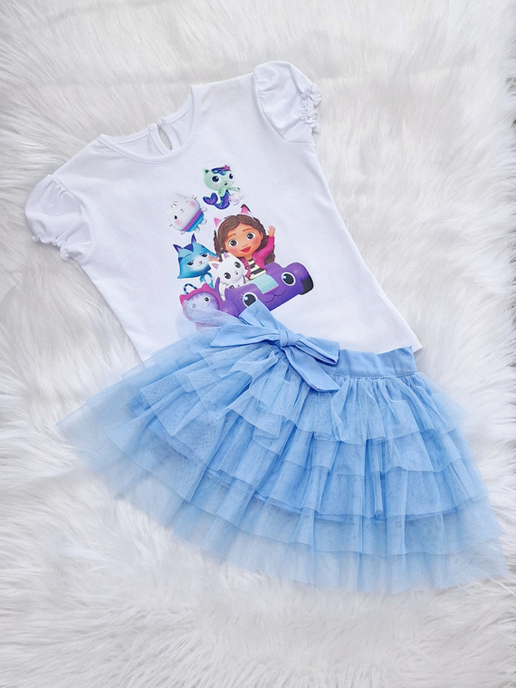 Koszulka dziecięca Przyjaciele krótki rękaw Bambarillo biały