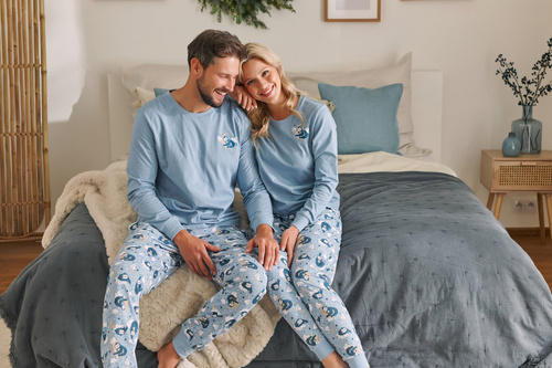 PMB.4511 "Sloth" Piżama Męska Doctor Nap - black