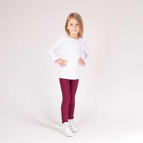 Legginsy dresowe 169520 Nicol - burgundowy