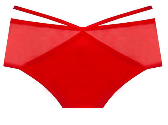 Figi Damskie Lara Unikat czerwony