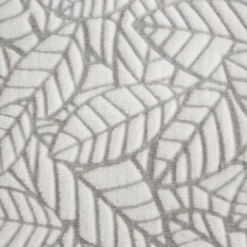 Pościel welurowa liście Flano 3 Eurofirany szary