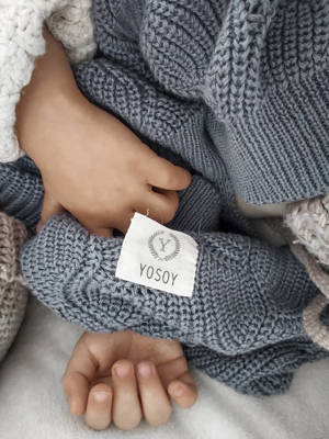 Kocyk WAVES eco cotton Denim Yosoy