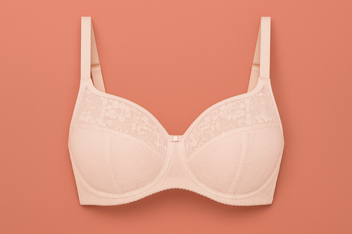 Vena VB-435 nude semi-soft – biustonosz z fiszbiną i koronką