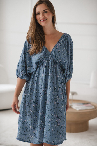 Sukienka ciążowa i do karmienia Milk Sun Blue Blossom Milk%Love 