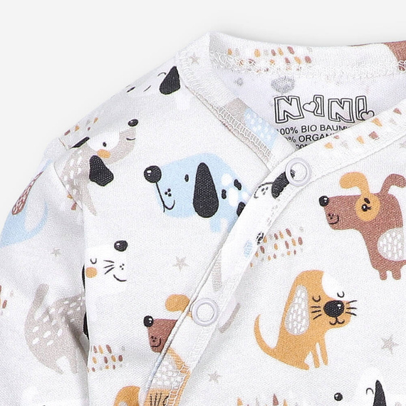 Body kopertowe z bawełny organicznej Psiaki Adventure Nini