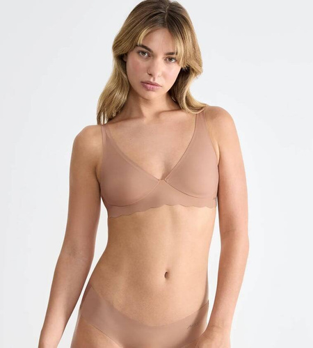 Miękki biustonosz Braletka Zero Microfibre 2.0 Soft bra Sloggi - Cameo brown