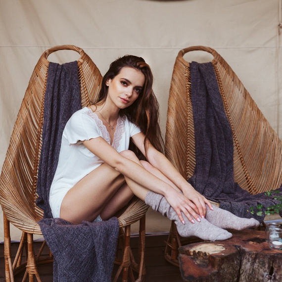 Piżama damska Chiara Eldar -ecru