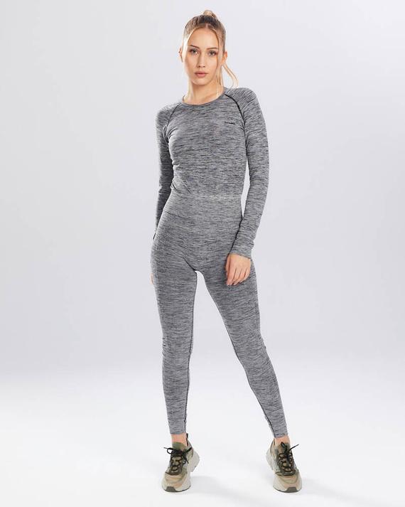 Bluzka damska długi rękaw Melange Rashguard Spaio grey