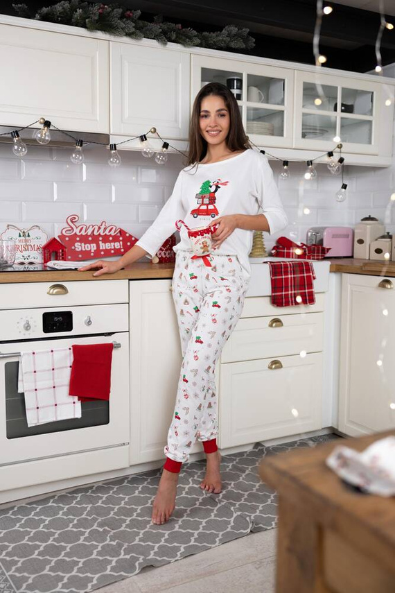 Piżama damska Lillian Sensis - ecru