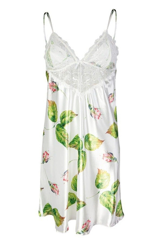 Halka satynowa Flowers  DKaren - DK-HA 07 biały