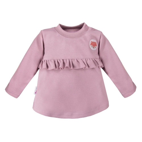 Bluza z falbanką Adventure Ewa Klucze- fioletowa