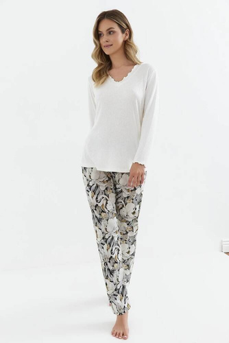 Piżama damska 417  Cana -vaniliowy