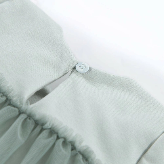 Sukienka tiul z krótkim rękawem Ceremony Eevi - zielony