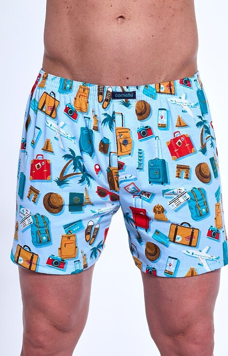 Bokserki męskie 011/169 Classic Cornette - jasny niebieski