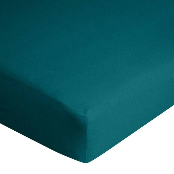 Prześcieradło jersey z gumką na wysoki materac Design91 - turkus