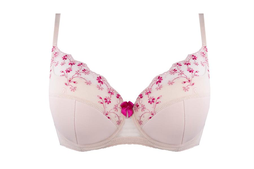Biustonosz usztywniany Vivian full cup Unikat beż-róż 