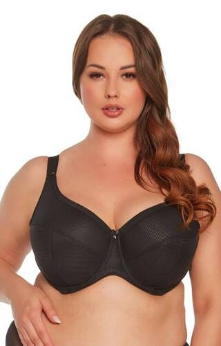 Biustonosz półusztywniany BSM 1058 Sonia Maxi Gaia czarny