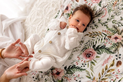 Pajac muślinowy "Just Muslin" Makoma ecru