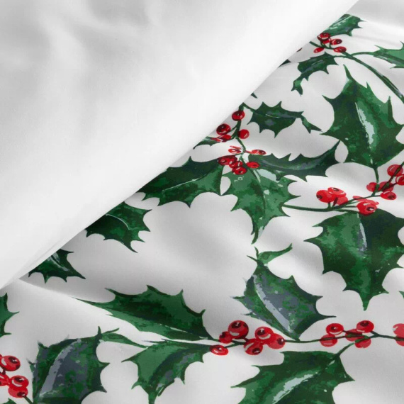 Pościel świąteczna liście z mikrowłókna Eurofirany