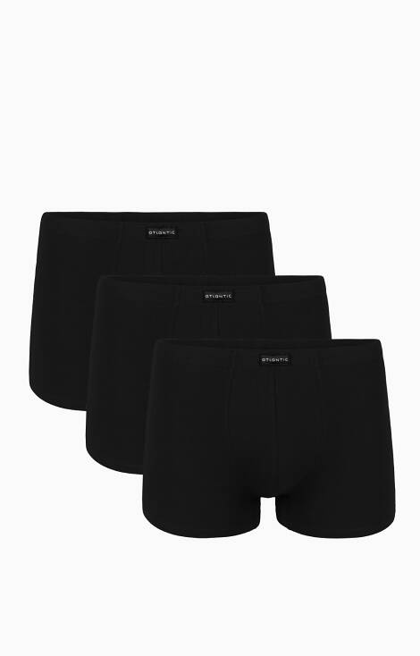 Bokserki męskie 3BMH-007 A'3 Atlantic czarny