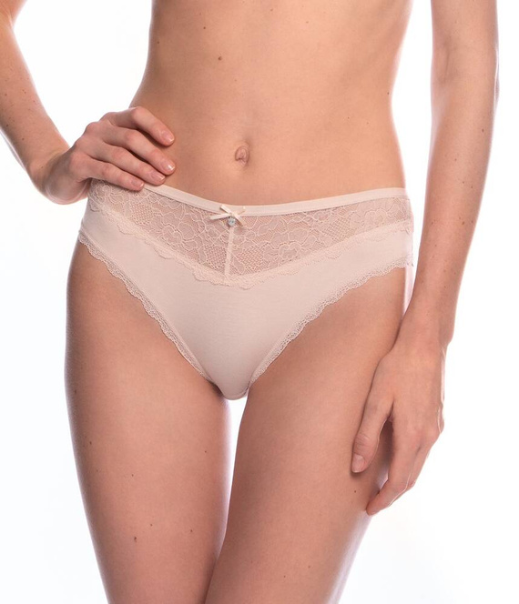 Figi Damskie L-VIS1561 BI A'2 Lama-czarny beżowy