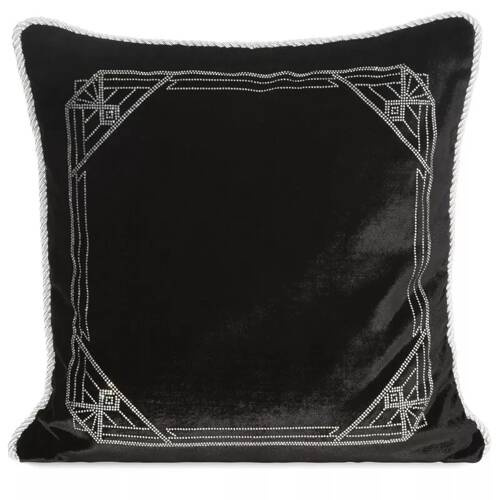 Poszewka welurowa z kryształkami Royal 9 Eurofirany czarny