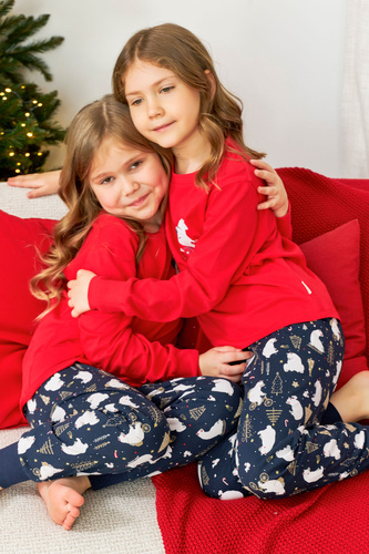 PDG.5264 "Frozen" Piżama dziecięca Unisex Doctor Nap - red