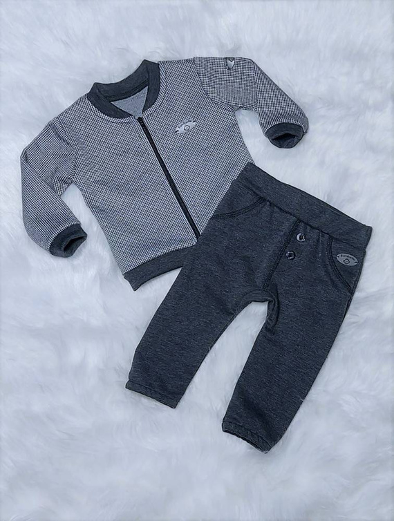 Komplet katana + spodnie Miłosz Bambarillo szary