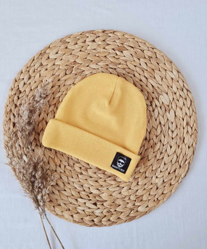 Czapka 2415P Bandito boy prążek podwójna Marija - musztardowy