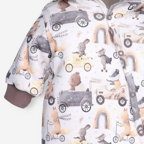 Kombinezon z kapturem Cute Cars Nini druk