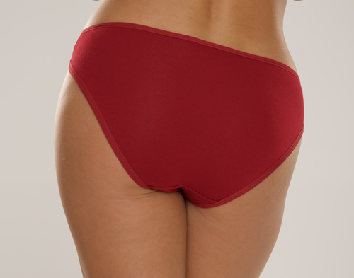 De Lafense 004 Limited – figi klasyczne damskie, wiskoza z elastanem - bordowy