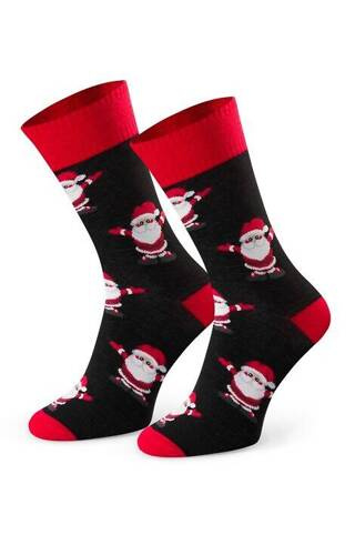 Art.136 Skarpety Świąteczne Męskie Steven - 144 czarne