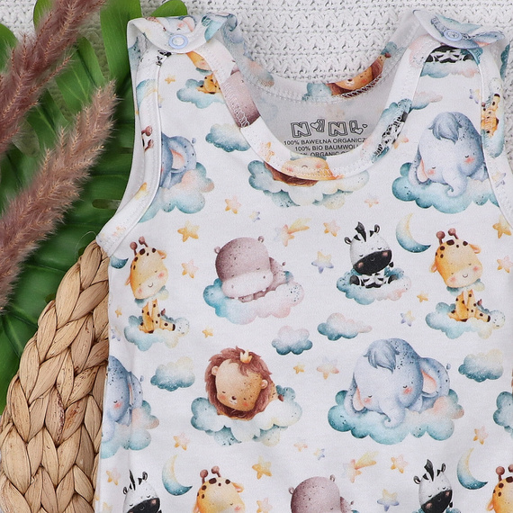 Śpiochy niemowlęce Little Dreamers Nini – bawełna organiczna, hipoalergiczne napy, ekologiczne, polska produkcja