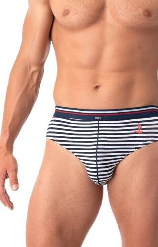 Slipy męskie MPP 338  2-pak Key - paski