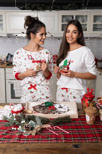 Piżama damska Lillian Sensis - ecru