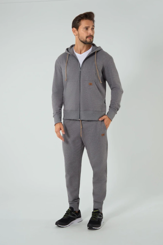 Bluza męska dresowa Darwin Italian Fashion - melanż