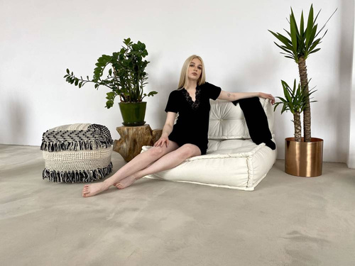 Koszula nocna 640 Noela Forex - czarny