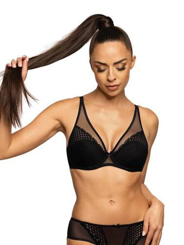 Biustonosz Push-up M-3733/11/1 Marley   Mat - czarny