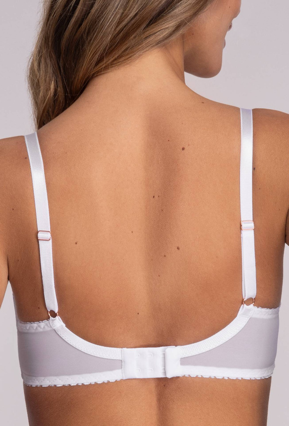 1396 Miękki Biustonosz Ava biały