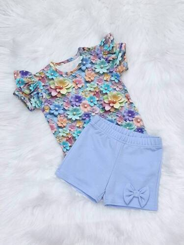 Szorty niemowlęce Kokardka Bambarillo niebieski