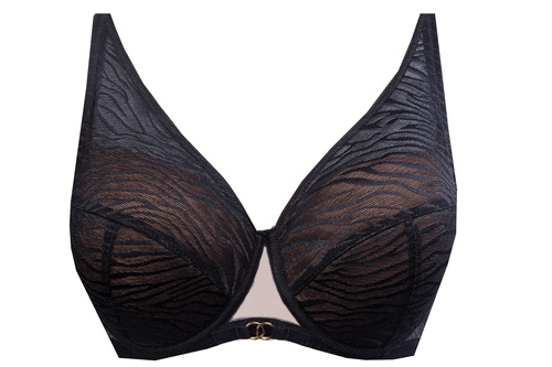 Biustonosz usztywniany Kamala Unikat czarny 