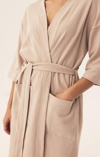 Szlafrok damski 42779 Nilsa Henderson - sand