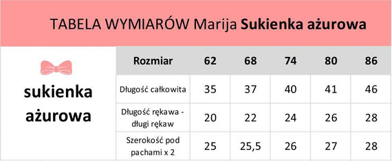 Sukienka ażurowa SU1B Marija - biały