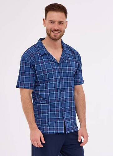 Piżama męska rozpinana 318/51 Cornette granatowy 