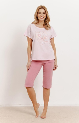 Piżama Damska 3413 Isla Taro- różowy