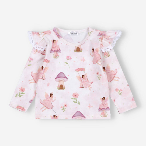 Dziewczęca bluzka z długim rękawem BOB-0015 By o Baby 