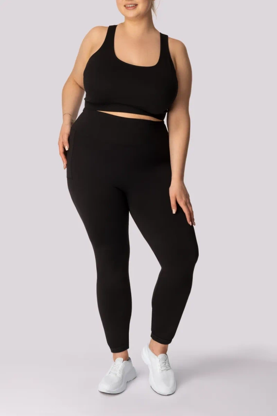 Legginsy damskie Base Mona czarny 